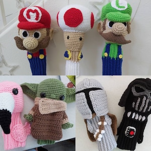 Golf Club Covers, Custom made. NOTE:  Do not pay in advance. Please message first with your requests. First come first serve.