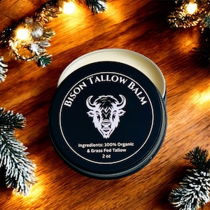 Dry Rendered Organic Bison Tallow Balm Skin Moisturizer