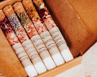 Wedding Favor Bath Salt Tubes Bulk Bridal Shower Guest Gift Spa Party Scented Soak Relaxation Event Natural Pampering