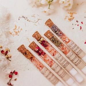 Bath Salt Gift Set Coworker Spa Relaxation Women Wellness Present Box Spring Collection Himalayan Epsom Soak Sampler Tube Whatcallstheheart image 8