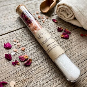 Bath Salt Gift Set Coworker Spa Relaxation Women Wellness Present Box Spring Collection Himalayan Epsom Soak Sampler Tube Whatcallstheheart image 16