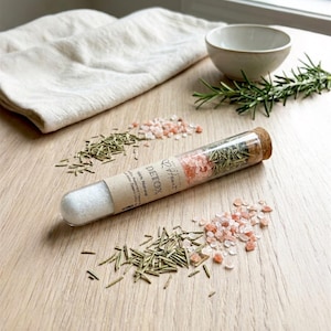 Bath Salt Gift Set Coworker Spa Relaxation Women Wellness Present Box Spring Collection Himalayan Epsom Soak Sampler Tube Whatcallstheheart image 17