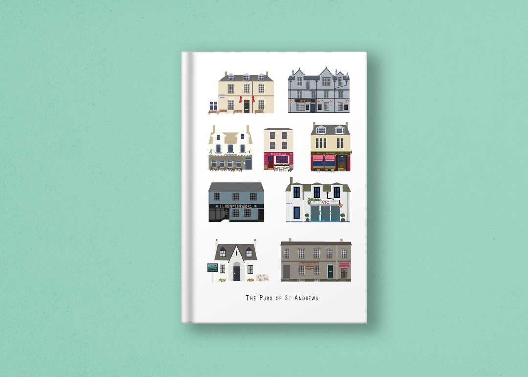 Pubs of St Andrews Journal Customisable University Etsy