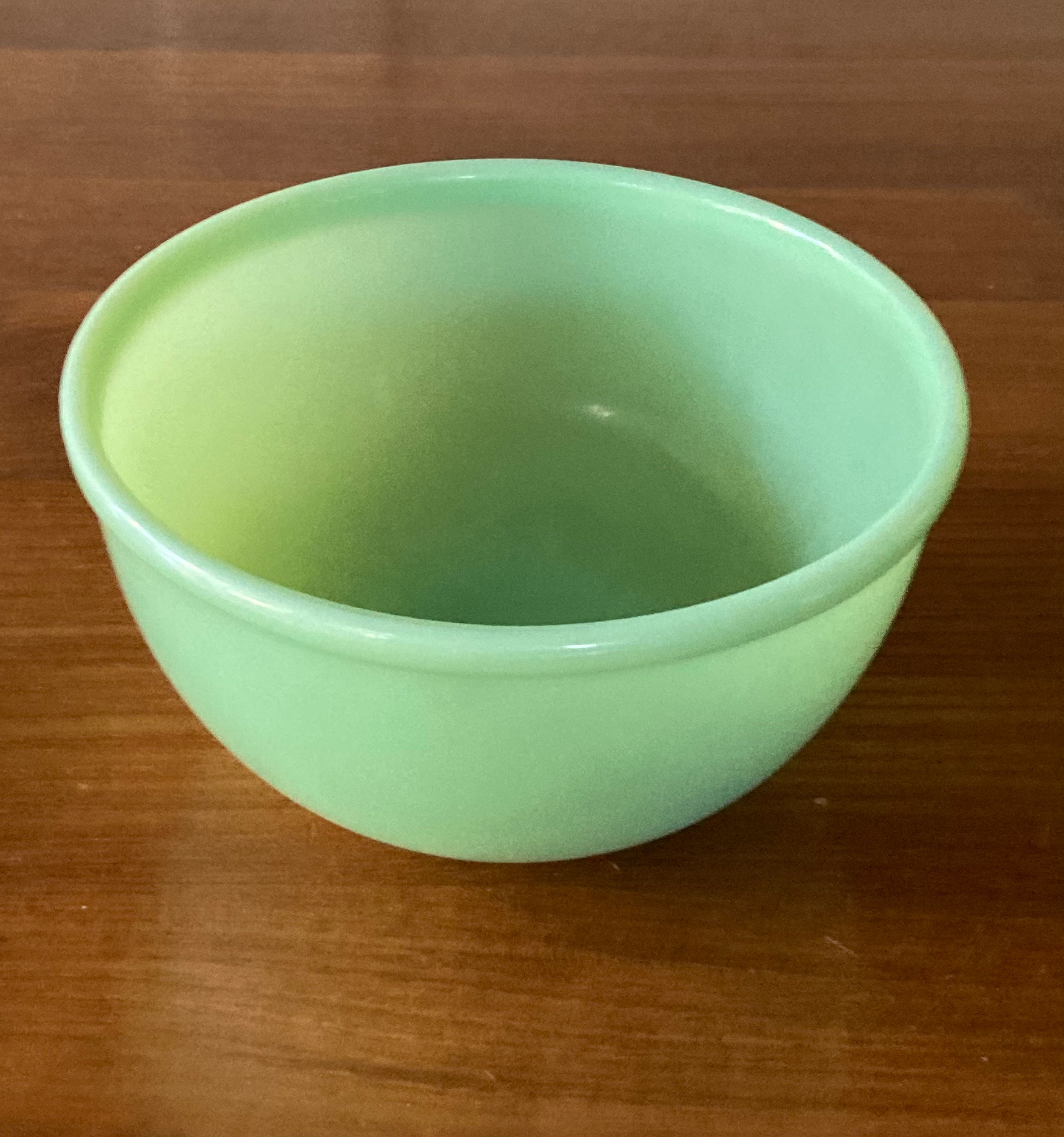 Jadeite Bowl Vintage Jadeite Glass 7 Inch Diameter Thick Etsy