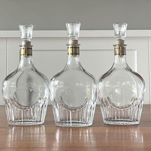 3 Matching French Decanters with Stopper Camus Cognac/Brandy Carafe Made for Camus Cognac France Collectible Barware Tableware Bar Cart Gift