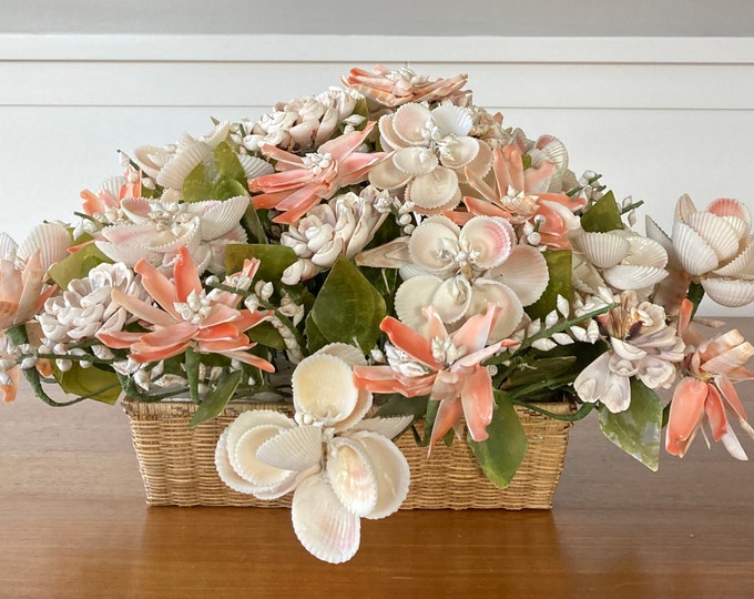 Seashell Centerpiece Large Coastal Seashell Table Arrangement Floral