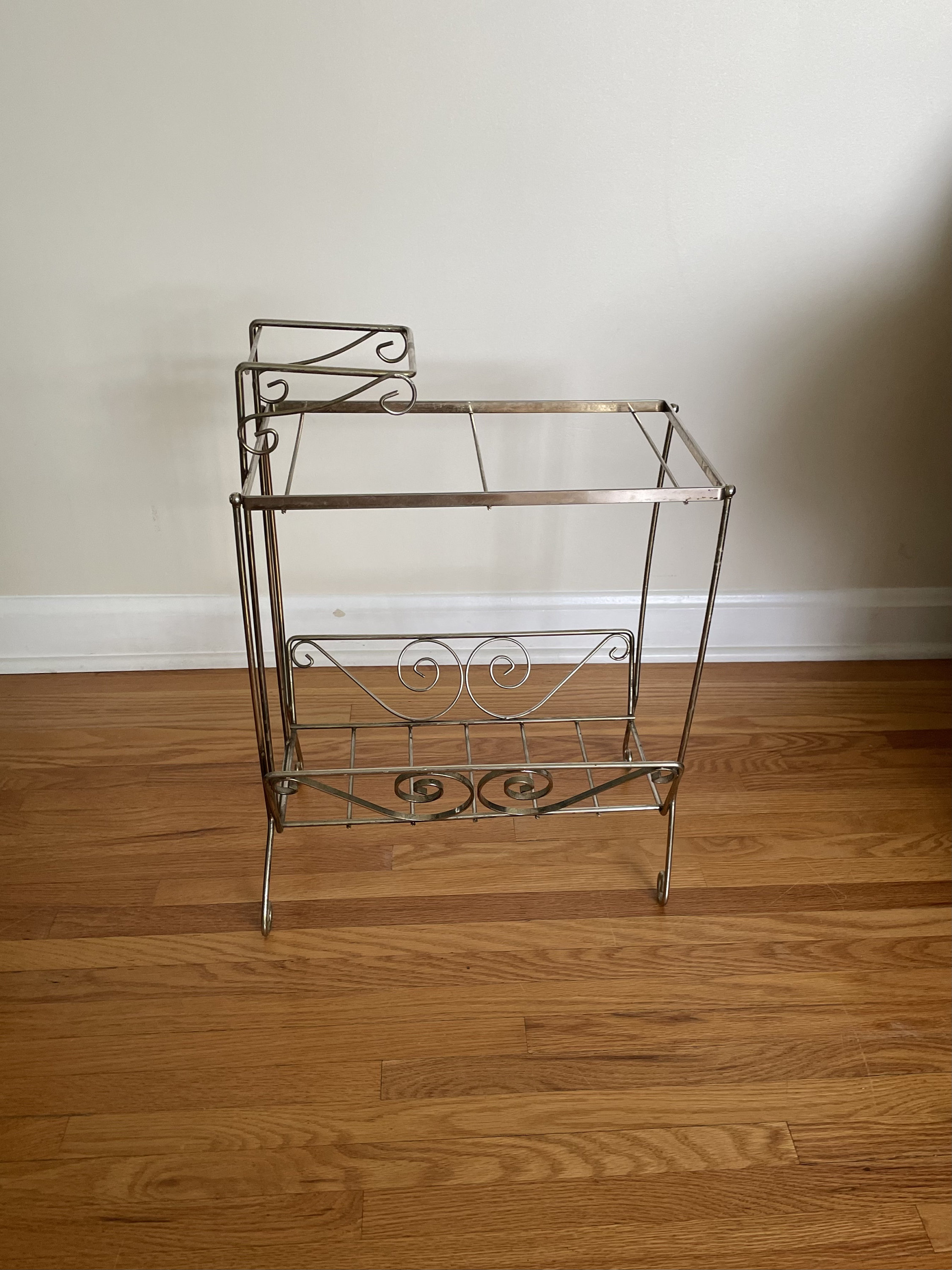 Vintage Mid Century Modern　ラック 1960s Metal 3-tier Vinyl Record Stand: Mid-century Modern Magazine
