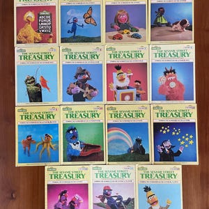 Komplett Set Vol 1- 15 Die Sesamstraße Schatzkammer Jim Hensons Muppets 1980s Hard Cover Sammlerbücher Big Bird Cookie Monster Bert & Ernie
