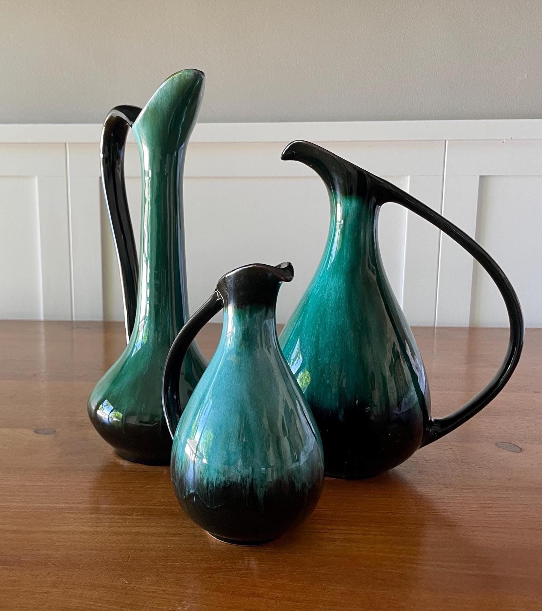 Blue Mountain Pottery Pitcher – Canadian Drip Glaze Vase, MCM