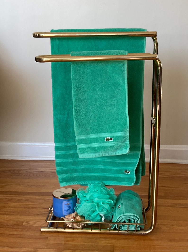 Vintage Towel Rack Free Standing Floor Hanging/drying 4 Towel Etsy