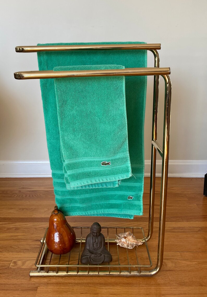 Vintage Towel Rack Free Standing Floor Hanging/drying 4 Towel Etsy
