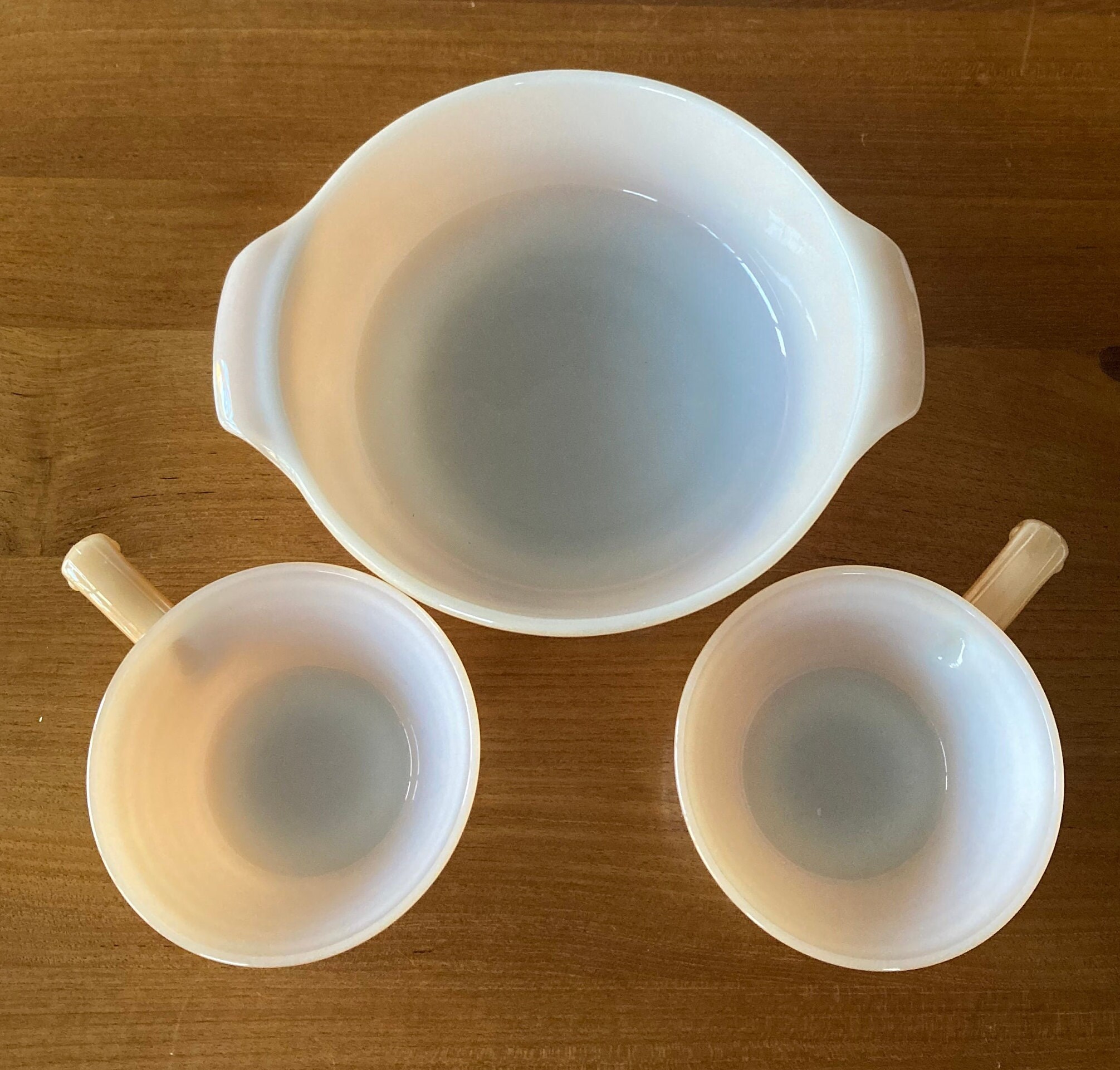 ヴィンテージ ファイヤーキング ピーチラスター キャセロールセット