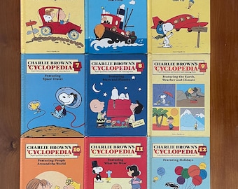 Charlie Brown&#39;s Cyclopedia 1980&#39;s Edition Super Questions and Answers and Amazing Facts Charles M. Schulz Characters - Sold Separately