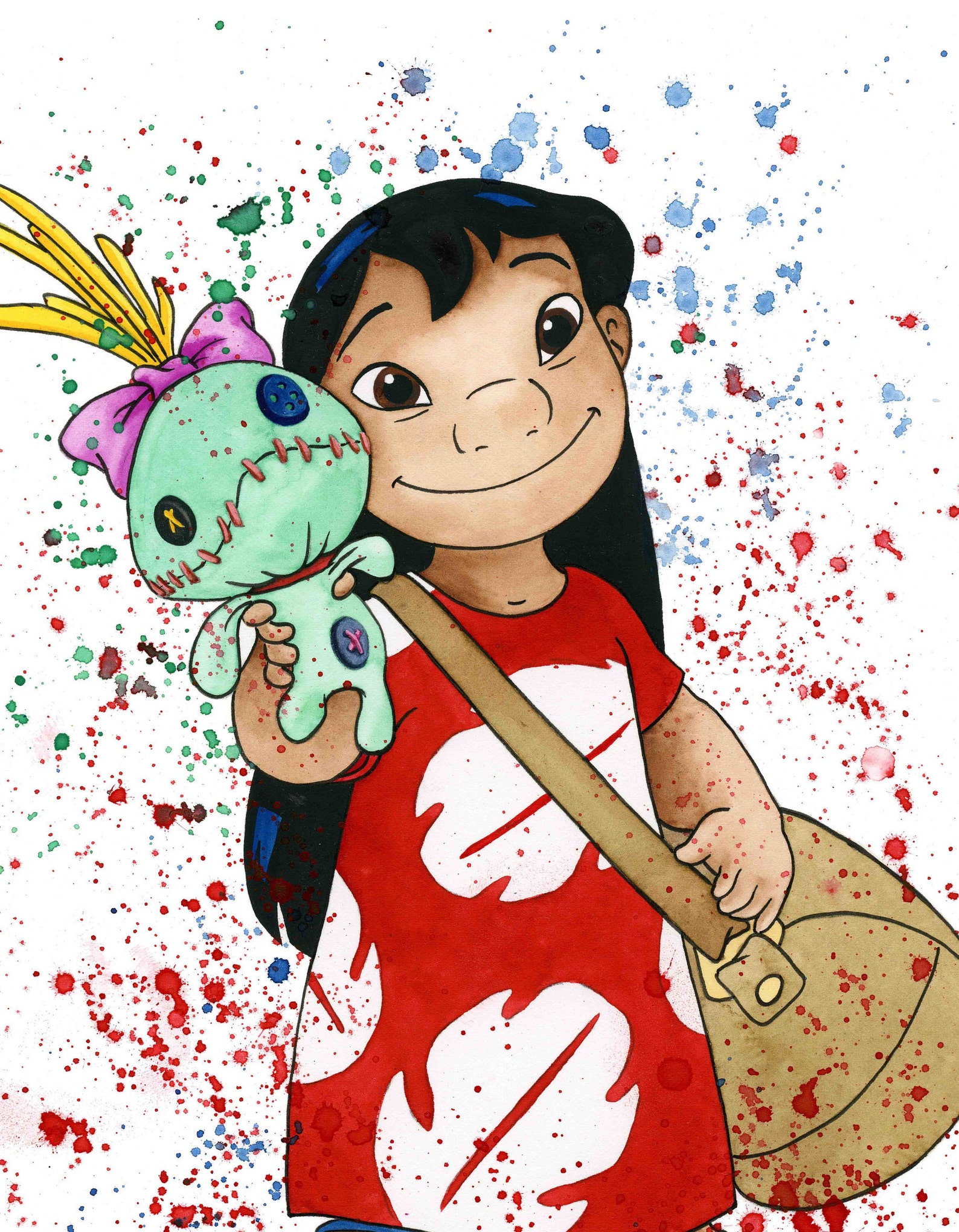 Lilo print download lilo and stich printable poster for Etsy