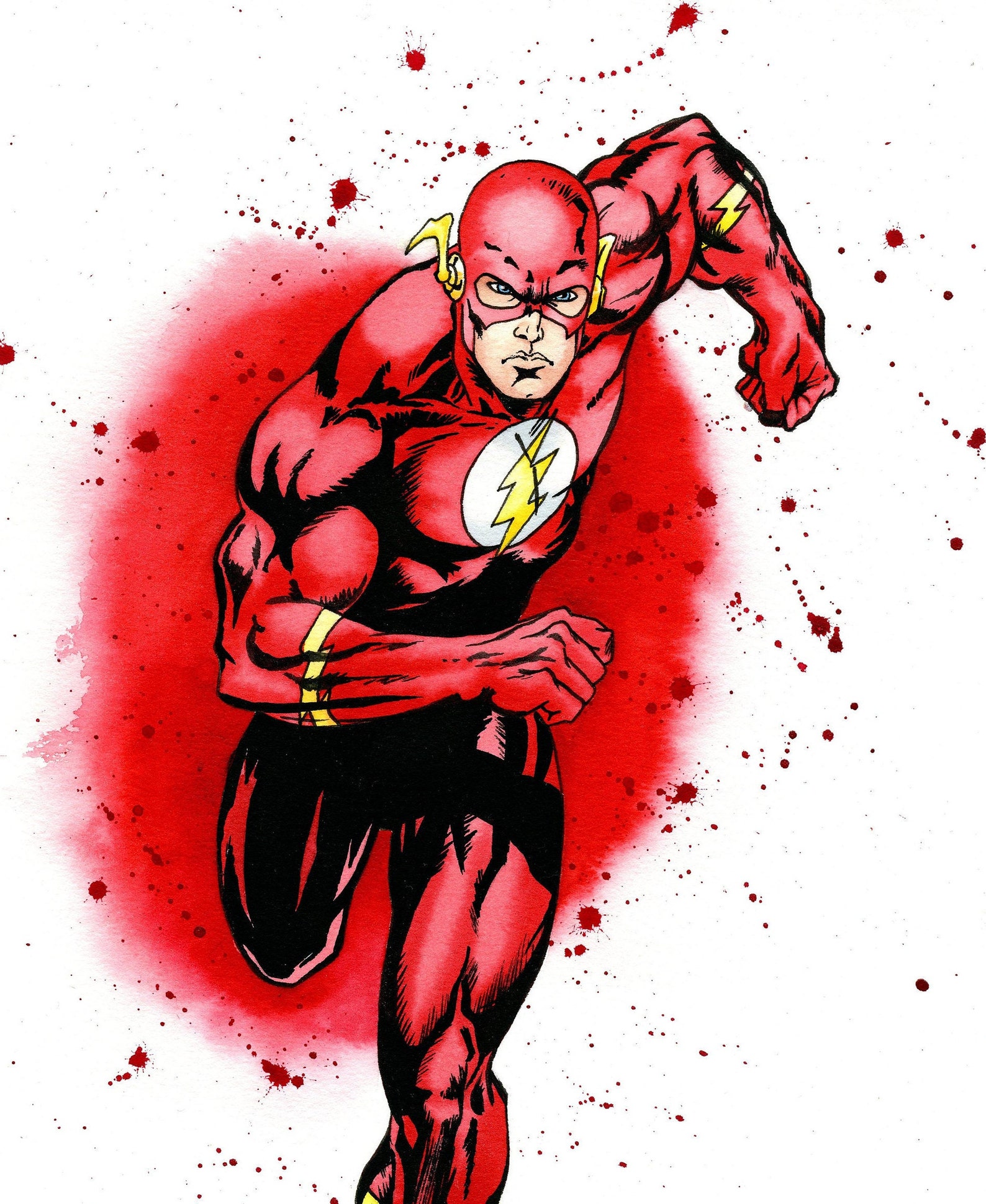 Flash superhero print Instant Download Dc hero printable | Etsy
