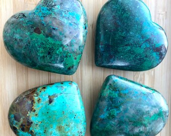 Chrysocolla Puffy Heart - Restore Confidence, Joy & Fearless Embrace