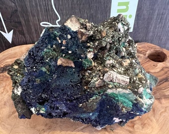 Vibrant Azurite Malachite Specimen - Synergy of Blue Hues and Natural Harmony, Enhances Body System Integration