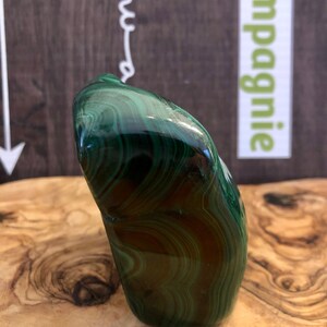 Energizing Malachite Free Form Dark Green Hue Boosts Self-Confidence with Stunning Patterns image 3