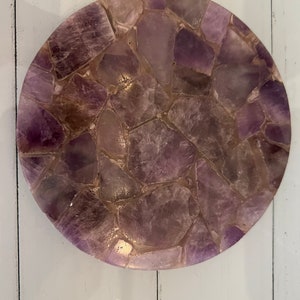 Enchanting Amethyst Crystal Plate Rare Natural Gem, Reiki Healing Decor, Spiritual Energy Enhancer Bild 6