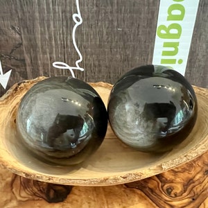 Silver Sheen Obsidian Sphere Perfect for Patience & Self-Reflection afbeelding 6
