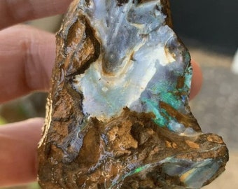 Emerald Tide Small Boulder Opal- Sea Wave's Luminous Dance