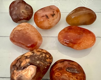 Vibrant Gemstone Collection – Brazilian Citrine, Carnelian, Septaria, Kunzite, Bumblebee Jasper – Unique Energy Stones