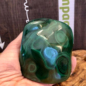 Energizing Malachite Free Form Dark Green Hue Boosts Self-Confidence with Stunning Patterns image 6