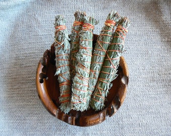 7" Sage and Pine Smudge Stick - High Mountain Valley Cleansing for Body & Mind Balance