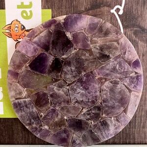 Enchanting Amethyst Crystal Plate Rare Natural Gem, Reiki Healing Decor, Spiritual Energy Enhancer Bild 9