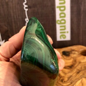 Energizing Malachite Free Form Dark Green Hue Boosts Self-Confidence with Stunning Patterns image 9