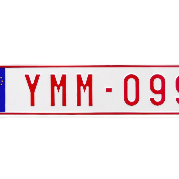 Belgium Number Plate Etsy