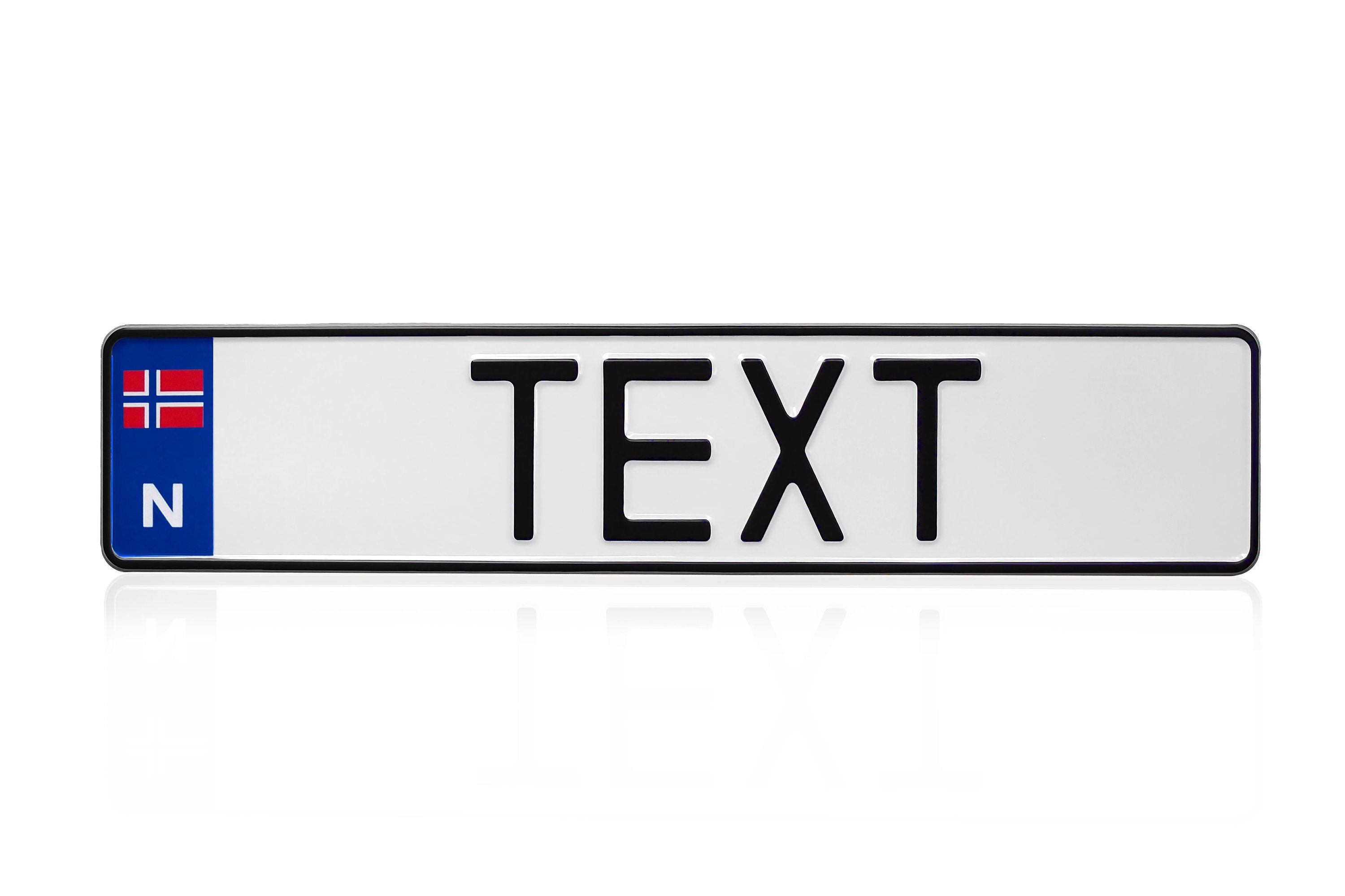 Norway Euro European Norwegian License Plate Number Plate Etsy België