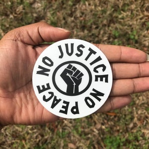 No Justice No Peace Sticker