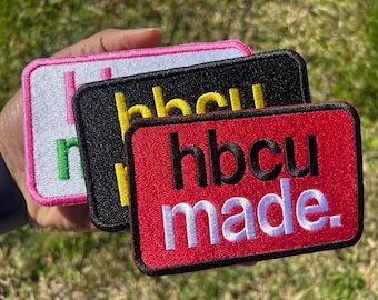 Custom Color HBCU Made Embroidered Patch| College Pride Patch | Custom School Colors | Sorority | Fraternity
