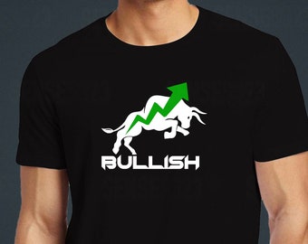 Bullish Stock Trader Unisex T-Shirt, Crypto Bull Market Tee