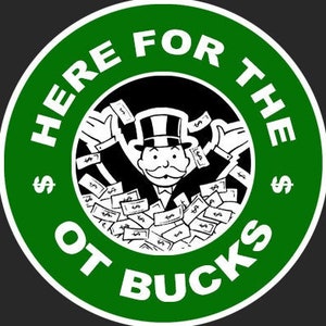 Here for the Bucks Lineman Sticker | OT Crew Gift for Husband, Boyfriend, Hard Hat, Lunchbox, Toolbox Decor