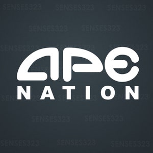 AMC NATION,  Vinyl Decal Sticker | Amc Shirt | Amc Ape