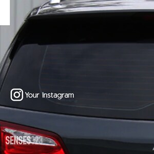 Unique Custom Instagram Decal