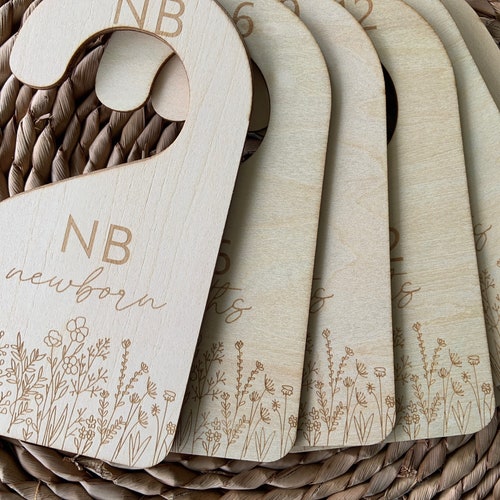 Baby Wardrobe Dividers Wildflower Baby Clothes Dividers Etsy