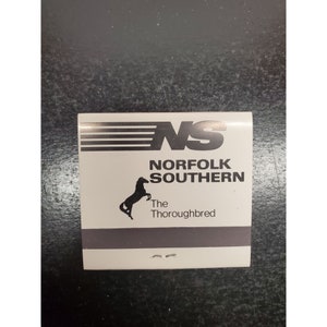 Vintage Norfolk Southern Railroad unused Matchbook with logo