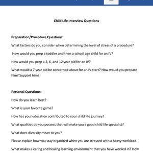 Kinderlebens-Interview-Fragen