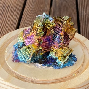 Bismuth crystal rainbow tower #7