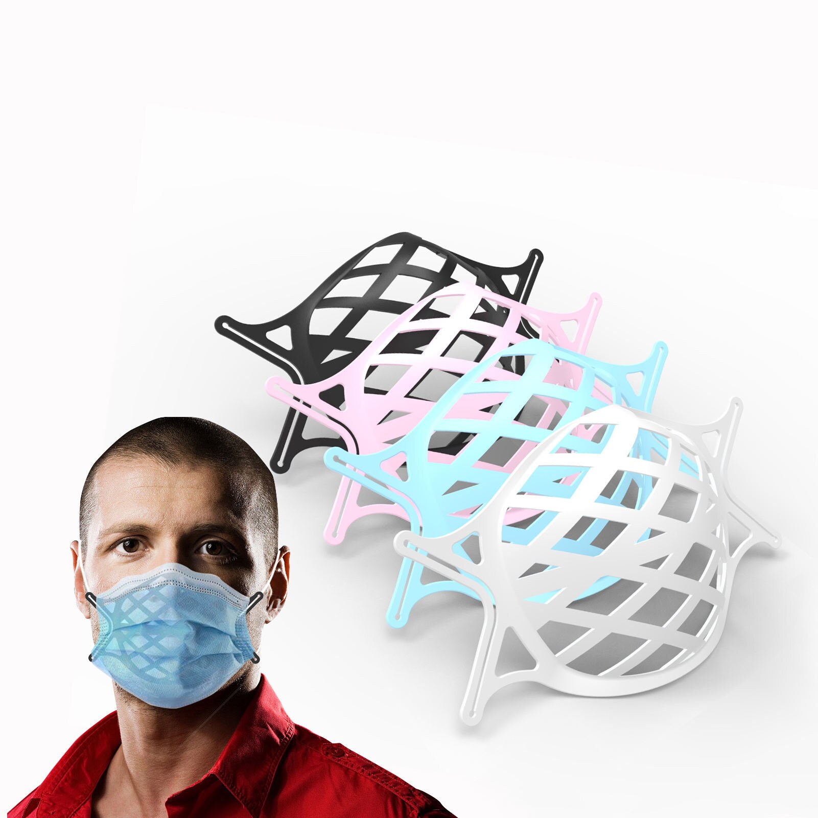 Face Mask Bracket made of Silicone Large Size Inner Mask Etsy