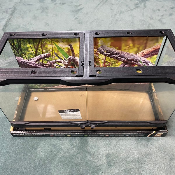 Tinkerframe ZM14  - Replacement lid Upgrade kit for Zoo Med 25 Gallon tank