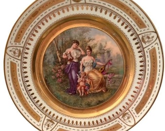 飾り皿　絵皿　オーストリア！　モーツァルト　置物 オーストリア・ウィーンのお土産プレート：モーツァルト、ランドマーク