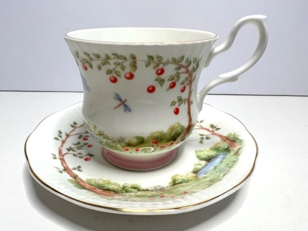 Vintage Shelley Oakleigh Ceramics 2003 Fine China Apple Tree Motif