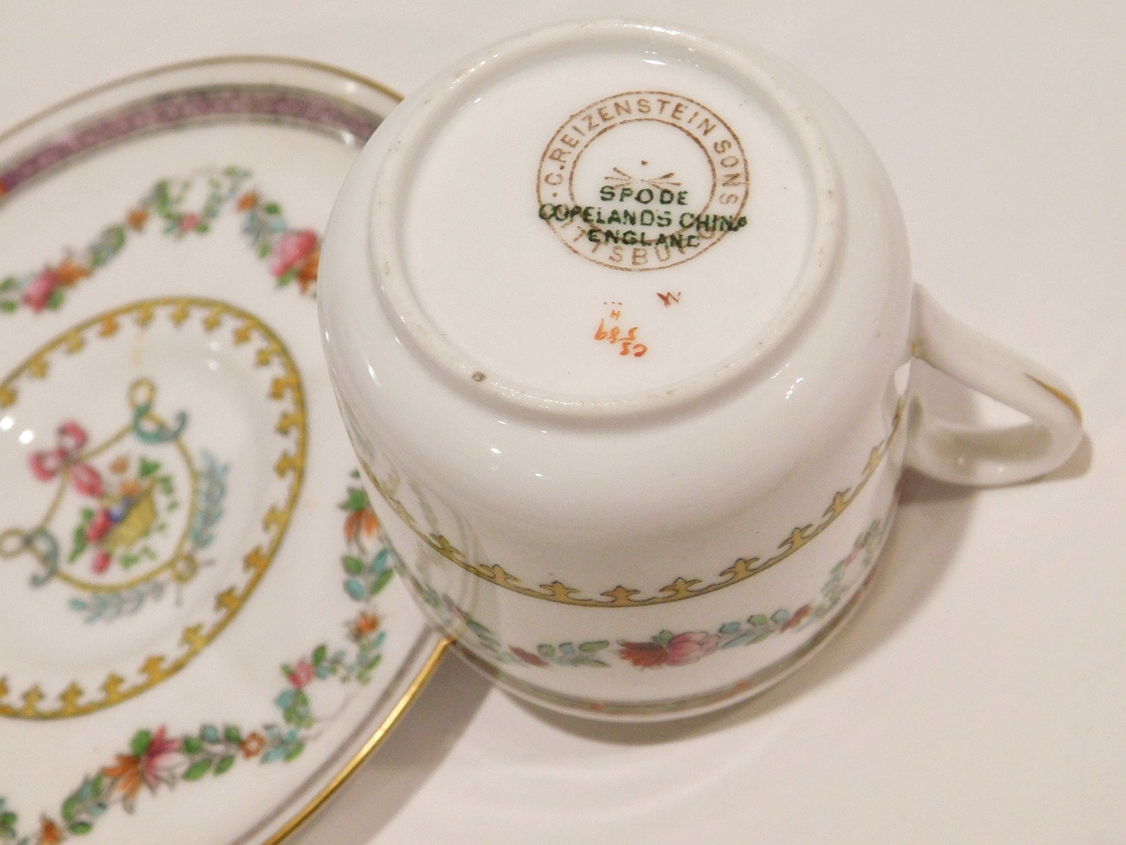 Pair of Spode Copeland China England Fine Porcelain Demitasse Etsy