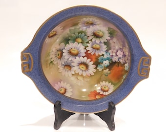 Cuenco japonés vintage Noritake pintado a mano con motivos florales