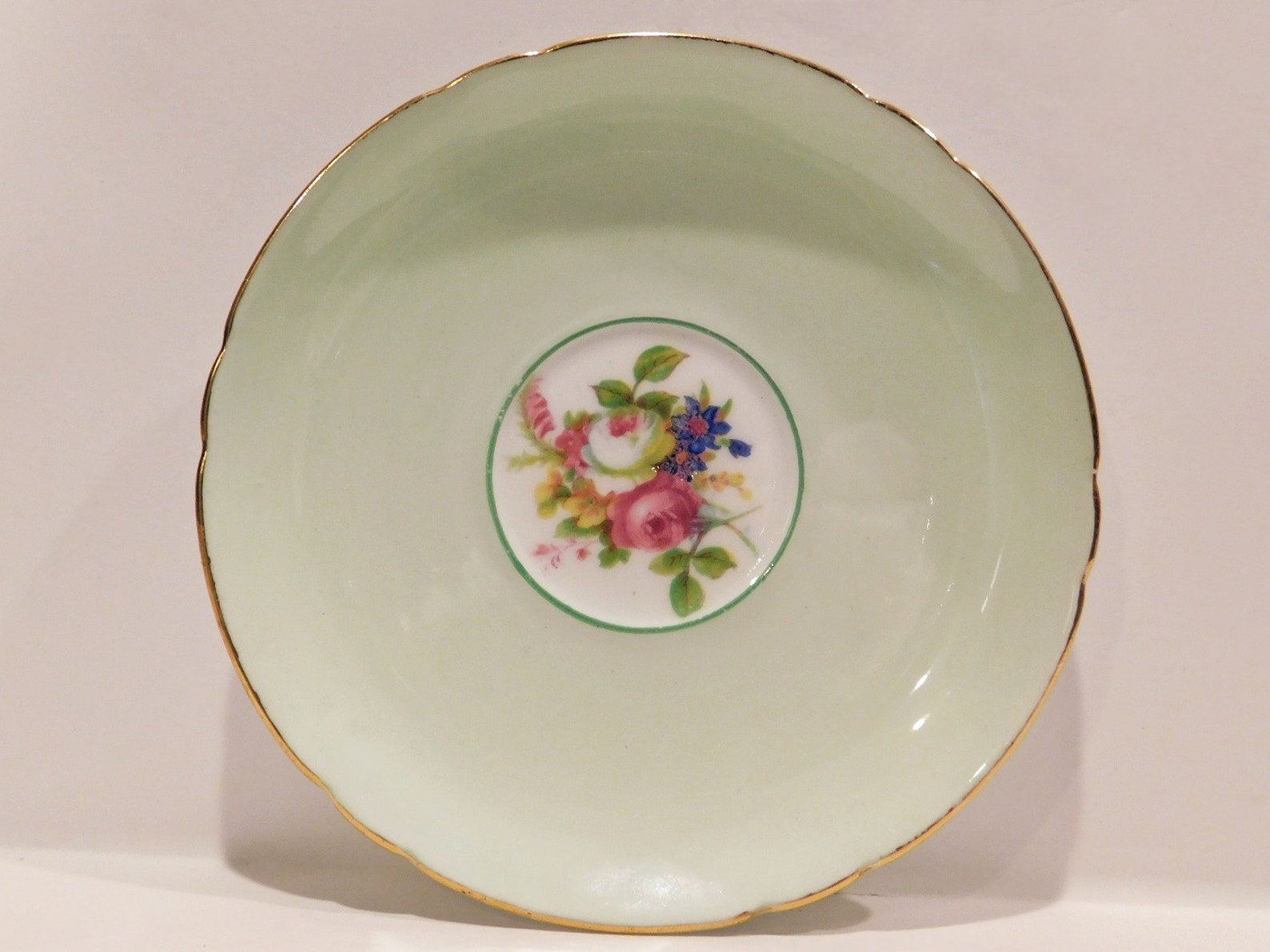 Vintage Shelley England Green Fine Bone China Tea Cup and Etsy