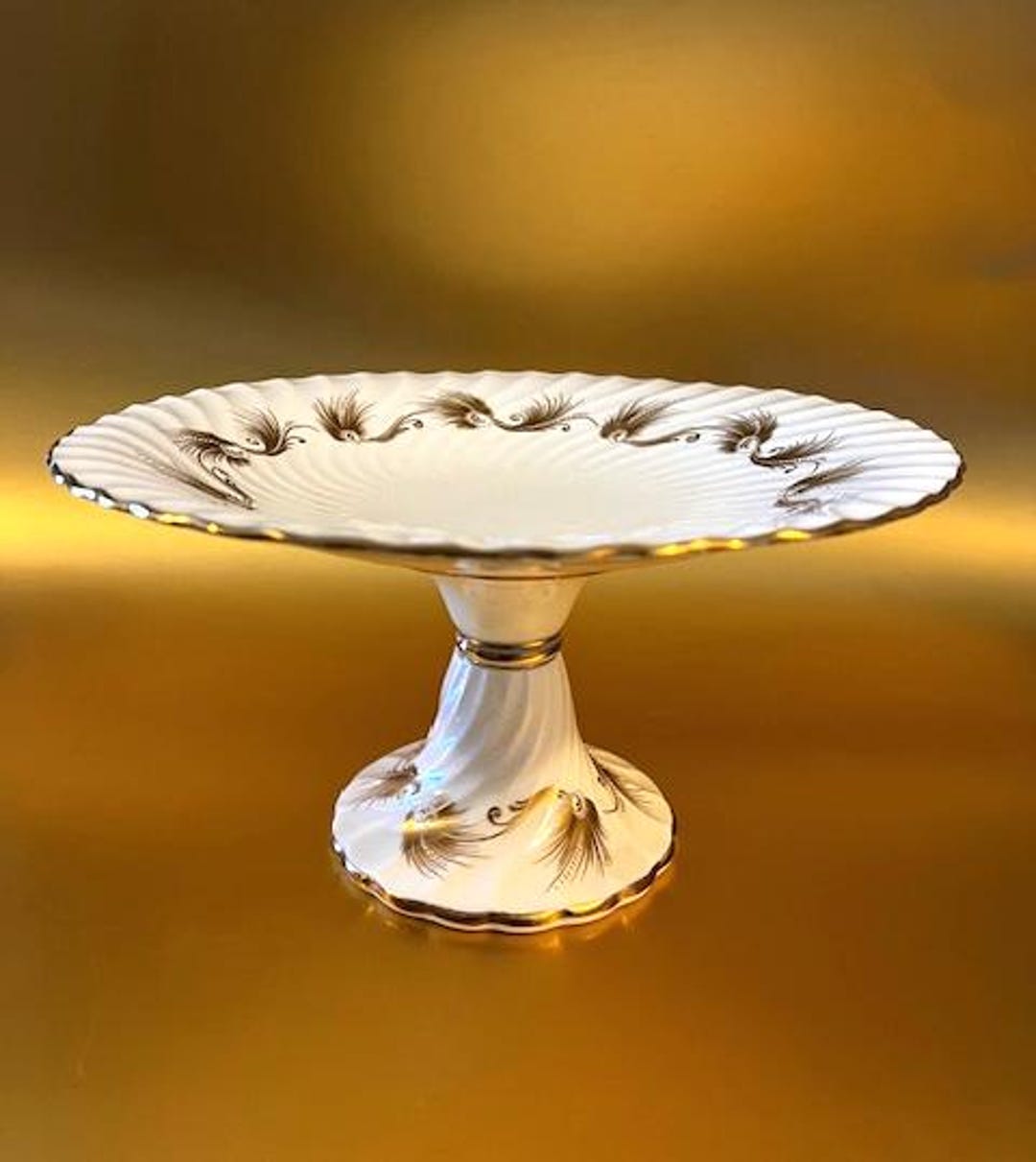 エインズレイ Aynsley bone china ケーキスタンド クリスマス